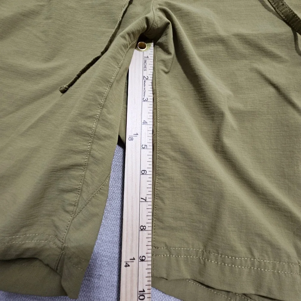 Duluth Trading Co Shorts Women 24W Olive Green Drawstring Hiking Active 46728
